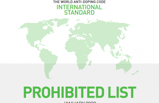 ВАДА ОПУБЛИКОВАЛО ОБНОВЛЕННЫЙ СПИСОК ЗАПРЕЩЕННЫХ ПРЕПАРАТОВ НА 2020 ГОД